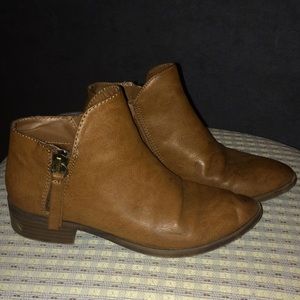Fergalicious By Fergie Tan Faux Ankle Boots
